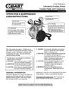 ROA Series Laboratory Vacuum Pumps and Compressors Operation & Maintenance Manual